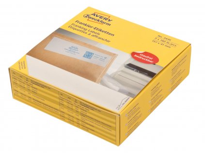Etikety pro frankovací stroje 157x41 mm Avery Zweckform 3436