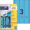 Modré etikety na pořadače 61x297 mm Avery Zweckform L4753-20