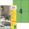 Zelené samolepicí etikety 105x148 mm Avery Zweckform 3458