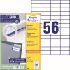 Samolepicí etikety 52,5x21,2 mm Avery Zweckform 3668