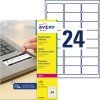 Neodlepitelné etikety 63,5x33,9 mm Avery Zweckform L6146-20