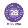 Samolepicí revizní štítky Ø 20 mm Avery Zweckform 6943-2028
