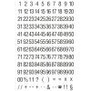Samolepicí číslice - Avery Zweckform 3721