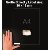 AS0722460 4004182617137 Etikett Rollenetiketten Groesse (Large)
