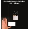 A1976414 4004182617250 Etikett Rollenetiketten Groesse (Large)