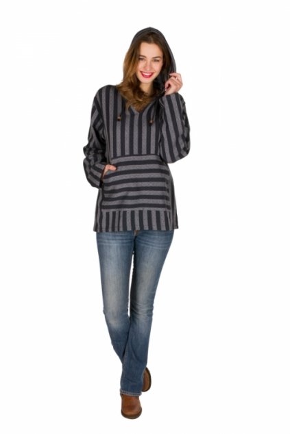 Mikina ETHNIC šedá (Barva Šedá, Velikost L/XL)