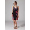 Letní krátké šaty LIMA (Barva Černá, Barevná, Velikost L/XL)