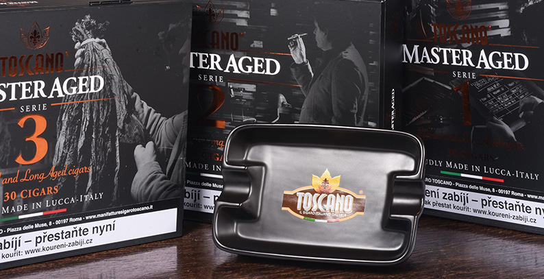 Akce Toscano Master Aged + popelník zdarma