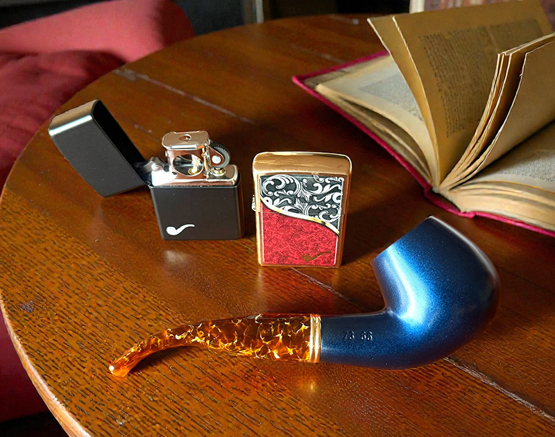 Zapalovač Zippo - zapalování dýmky