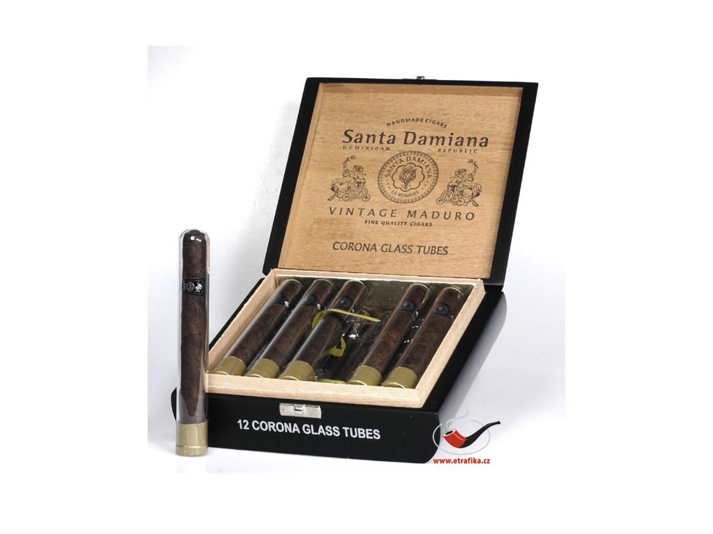 13376 2 doutniky santa damiana vintage maduro corona glass tubes 12