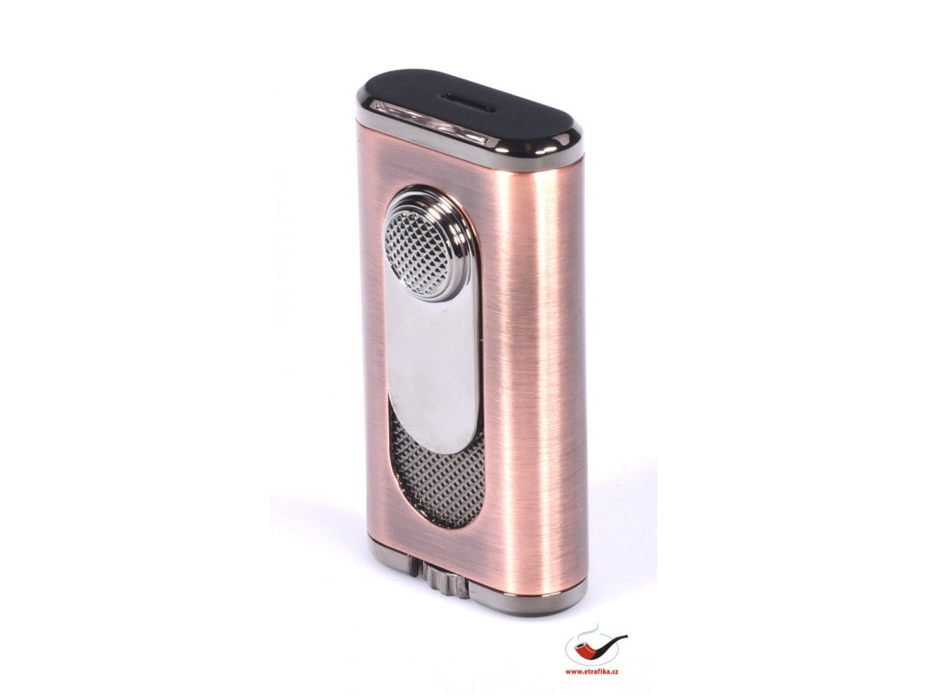 13622 3 doutnikovy zapalovac xikar 554bz verano flat flame lighter vintage bronze