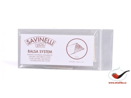 Filtry do dýmky Savinelli Balsa 6 mm