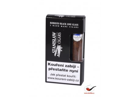 13493 doutniky stanislaw glass black line robusto 3