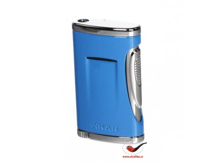 13607 3 doutnikovy zapalovac xikar 541bl xidris lighter cobalt blue