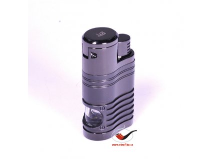 13922 4 doutnikovy zapalovac winjet mega ctyrtryskovy tmavy chrom
