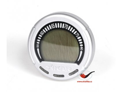 16124 2 digitalni vlhkomer xikar digital gauge silver 834xi
