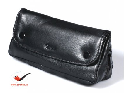 29783 5 kozene pouzdro na 1 dymku a tabak peterson cerne