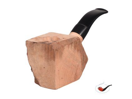 Přířez na výrobu dýmky s náustkem bent ebonit 04