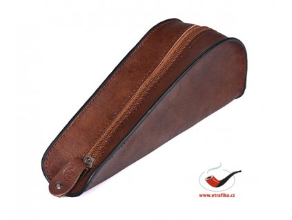 36545 kozene pouzdro na 1 dymku a prislusenstvi tmave hnede