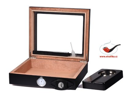 Doutníkový Humidor Set 15D černý