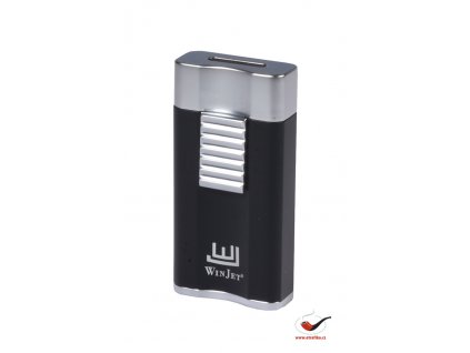 37166 doutnikovy zapalovac winjet premium flat black silver
