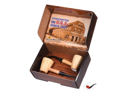 40847 dymka missouri corn cob mark twain gift set