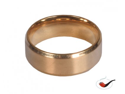 Ozdobný kovový kroužek na dýmku Gold 2