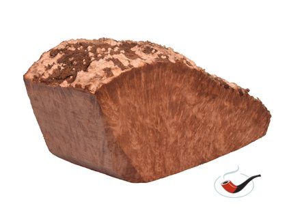 Briárový přířez na výrobu dýmky Extra Extra Plato Large 08