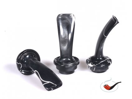 47329 naustek akryl sedlovy 22x60 reverse calabash cerny zihany