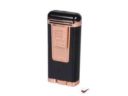 53620 doutnikovy zapalovac palio polaris triple jet black rose gold cl 3000bkrs