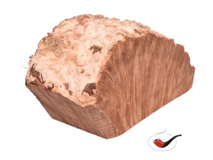 Briárový přířez na výrobu dýmky Extra Extra Plato Small 24