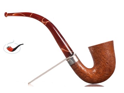 Dýmka Paronelli Sherlock Silver Sandblast 03
