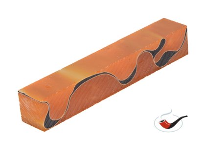 Akrylová tyč malá TW Orange-Black 402