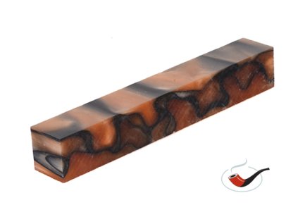 Akrylová tyč malá TW Orange-Black-Pearl 403