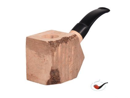 Přířez na výrobu dýmky s náustkem bent ebonit 12