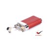 12308 1 dymkovy zapalovac savinelli lighter color leather a65 red