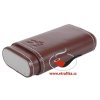 12416 kozene pouzdro na 3 doutniky xikar brown