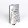 13598 doutnikovy zapalovac xikar 524slh forte soft flame lighter silver houndstooth