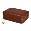 46281 1 travel humidor passatore na 4 doutniky a prislusenstvi hnedy