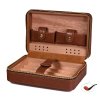 46281 2 travel humidor passatore na 4 doutniky a prislusenstvi hnedy