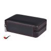 Travel humidor na 4 doutníky a příslušenství kožený černý