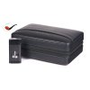 49395 travel humidor na 6 doutniku a prislusenstvi se zapalovacem kozeny cerny