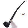 Dýmka Peterson Churchwarden Belgique Ebony