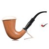 Dýmka White Pipes Wooden Calabash Meerschaum No.3 - 02