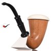 Dýmka White Pipes Wooden Calabash Meerschaum No.3 - 02