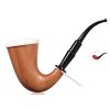 Dýmka White Pipes Wooden Calabash Meerschaum No.3 - 03