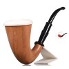 Dýmka White Pipes Wooden Calabash Meerschaum No.3 - 03