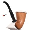 Dýmka White Pipes Wooden Calabash Meerschaum No.3 - 03