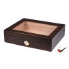 Doutníkový Humidor Passatore walnut glass window/20