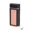Doutníkový zapalovač XIKAR Ardore lighter double soft black/rose 615BKRS